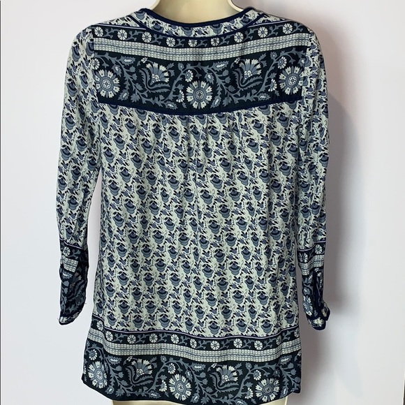 LUCKY BRAND 3/4 Sleeve Viscose Boho Top XS - Picture 5 of 7